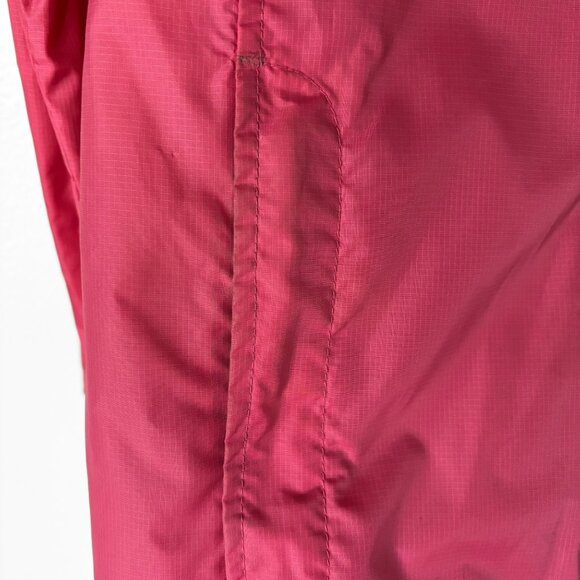 L.L.Bean Stowaway Hooded Berry Pink Windbreaker Womens Size Medium Gorpcore - Picture 8 of 14